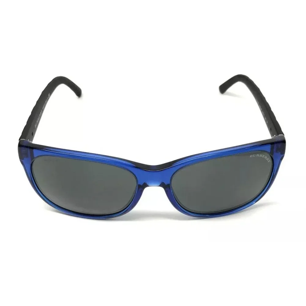 Burberry Men's Blue and Black Sqaure Sunglasses!